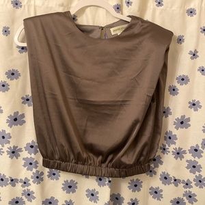 Gray T-shirt tank top